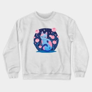 Peony cat Crewneck Sweatshirt